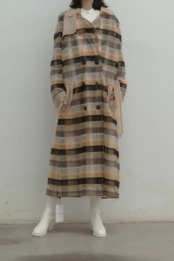 VIKTOR&ROLF Tulle double-breasted lace-up coat CHECK ME OUT (TLU038B-20-120)